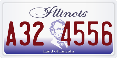 IL license plate A324556