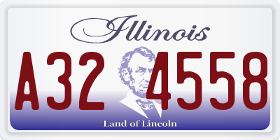 IL license plate A324558