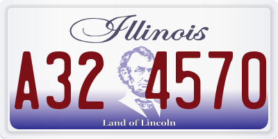 IL license plate A324570