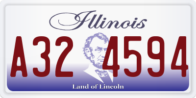 IL license plate A324594