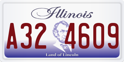 IL license plate A324609