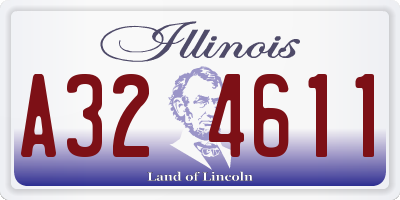 IL license plate A324611