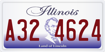 IL license plate A324624