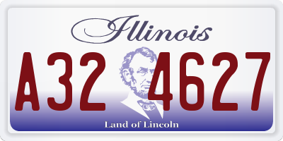 IL license plate A324627