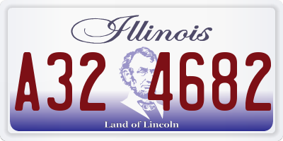 IL license plate A324682