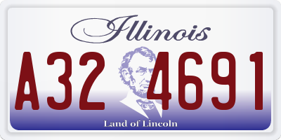 IL license plate A324691