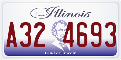 IL license plate A324693