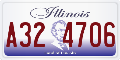 IL license plate A324706