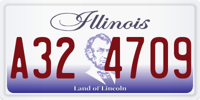 IL license plate A324709