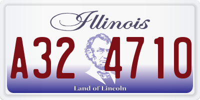 IL license plate A324710