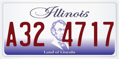 IL license plate A324717
