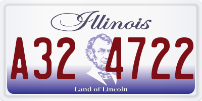 IL license plate A324722