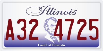 IL license plate A324725