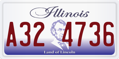 IL license plate A324736