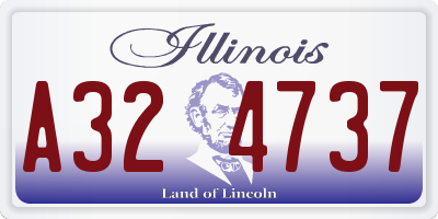 IL license plate A324737