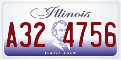 IL license plate A324756