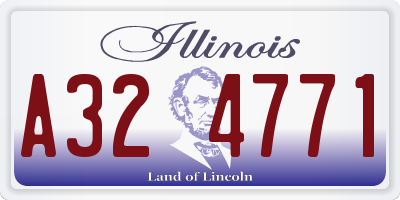 IL license plate A324771