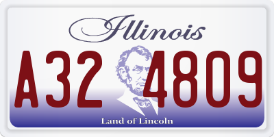 IL license plate A324809