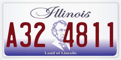 IL license plate A324811