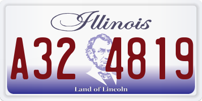 IL license plate A324819