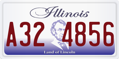 IL license plate A324856
