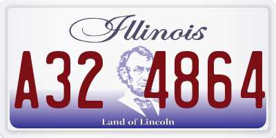 IL license plate A324864