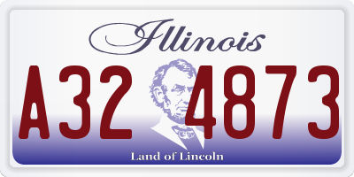 IL license plate A324873