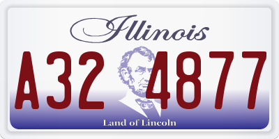 IL license plate A324877
