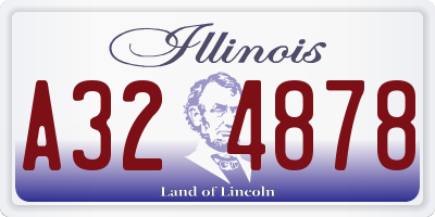 IL license plate A324878