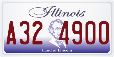 IL license plate A324900