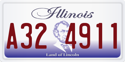 IL license plate A324911