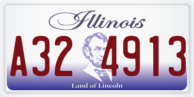 IL license plate A324913