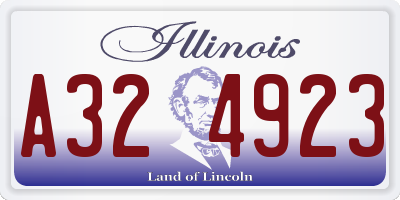 IL license plate A324923