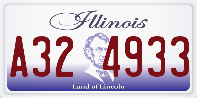 IL license plate A324933