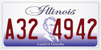 IL license plate A324942