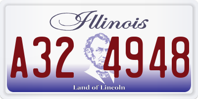 IL license plate A324948