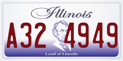 IL license plate A324949