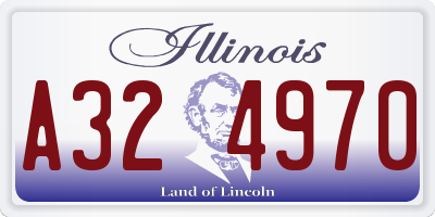 IL license plate A324970