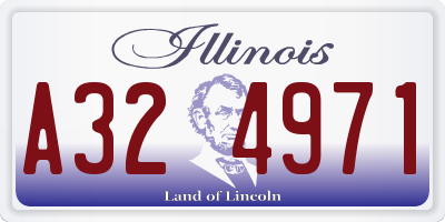 IL license plate A324971