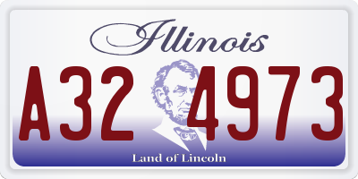 IL license plate A324973