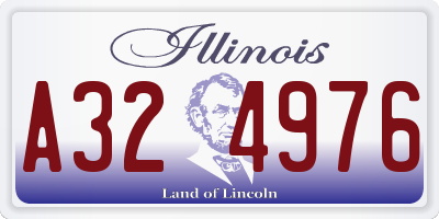 IL license plate A324976