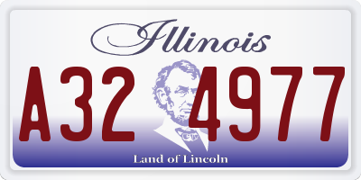 IL license plate A324977