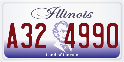 IL license plate A324990