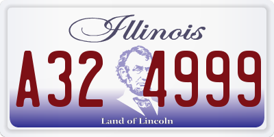 IL license plate A324999