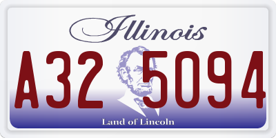 IL license plate A325094