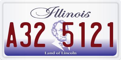 IL license plate A325121