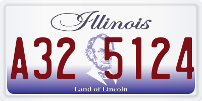 IL license plate A325124