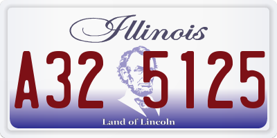 IL license plate A325125