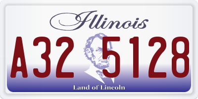 IL license plate A325128