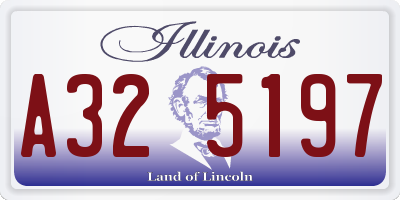 IL license plate A325197